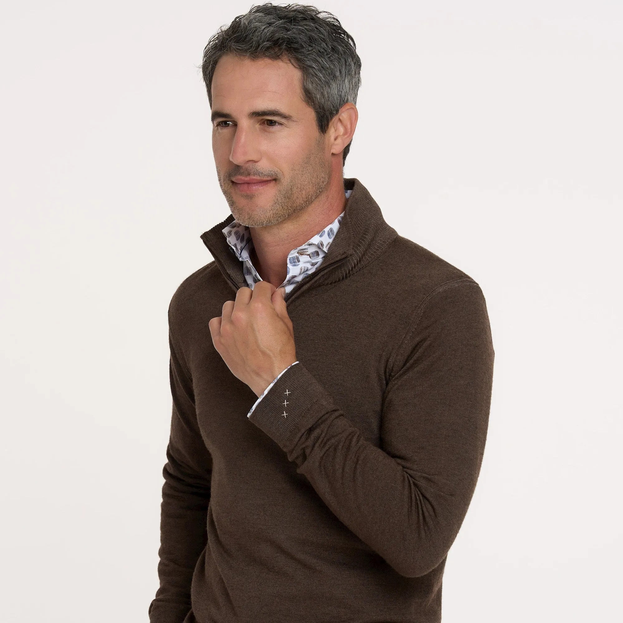 100% Merino wool zip cardigan