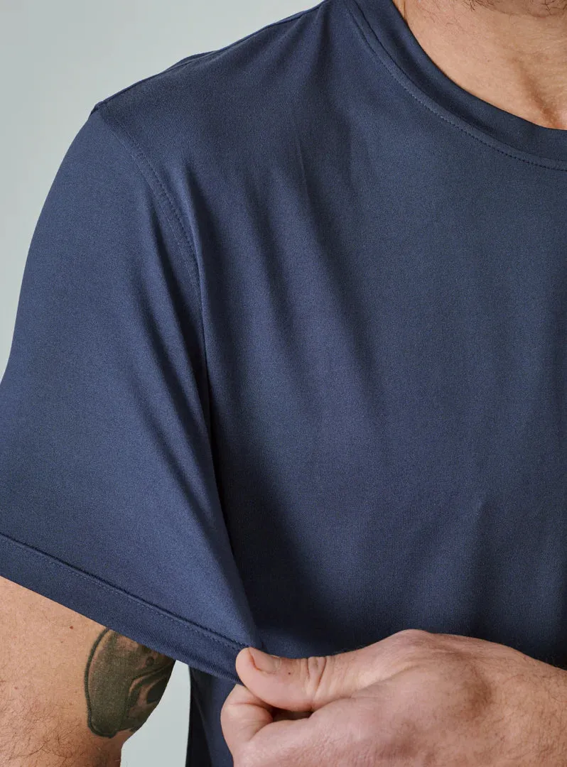 7 Diamonds Core Crew Neck Island Blue
