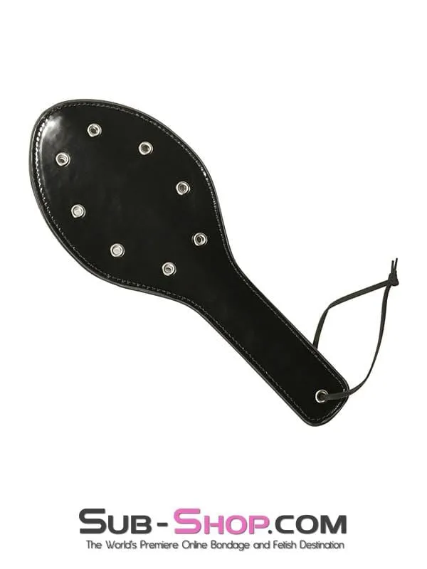 8805MQ      Black Patent Drilled Paddle