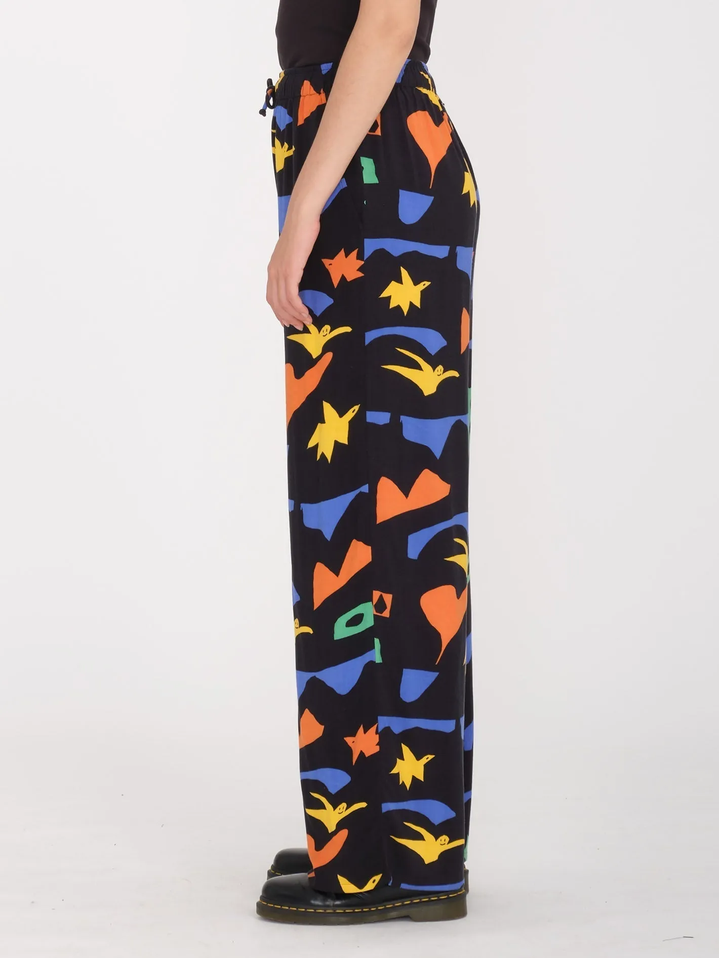 Arthur Longo Elastic Waist Trousers - BLACK