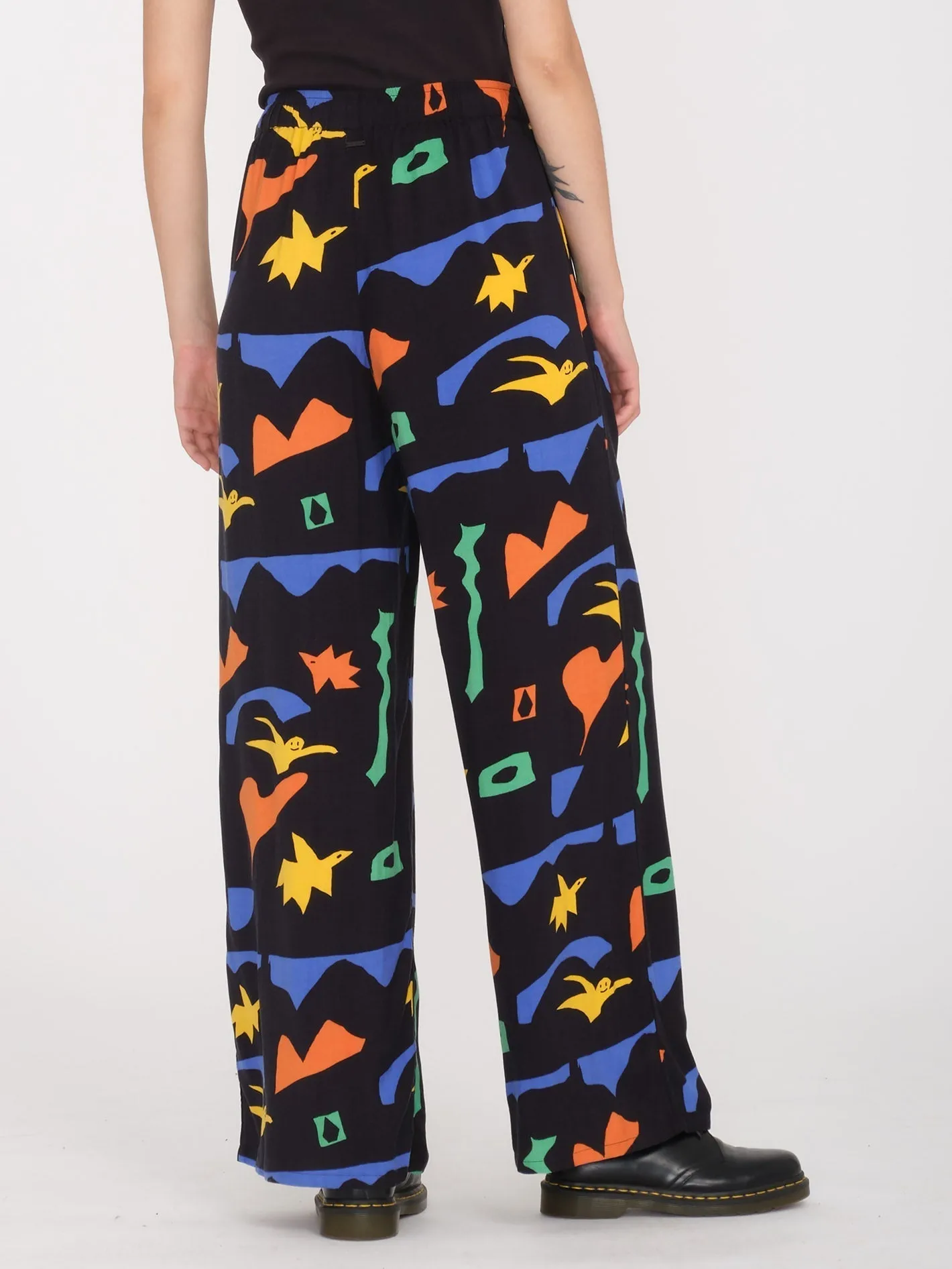 Arthur Longo Elastic Waist Trousers - BLACK