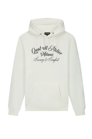 ATELIER MILANO CHAIN HOODIE | OFF WHITE/WHITE