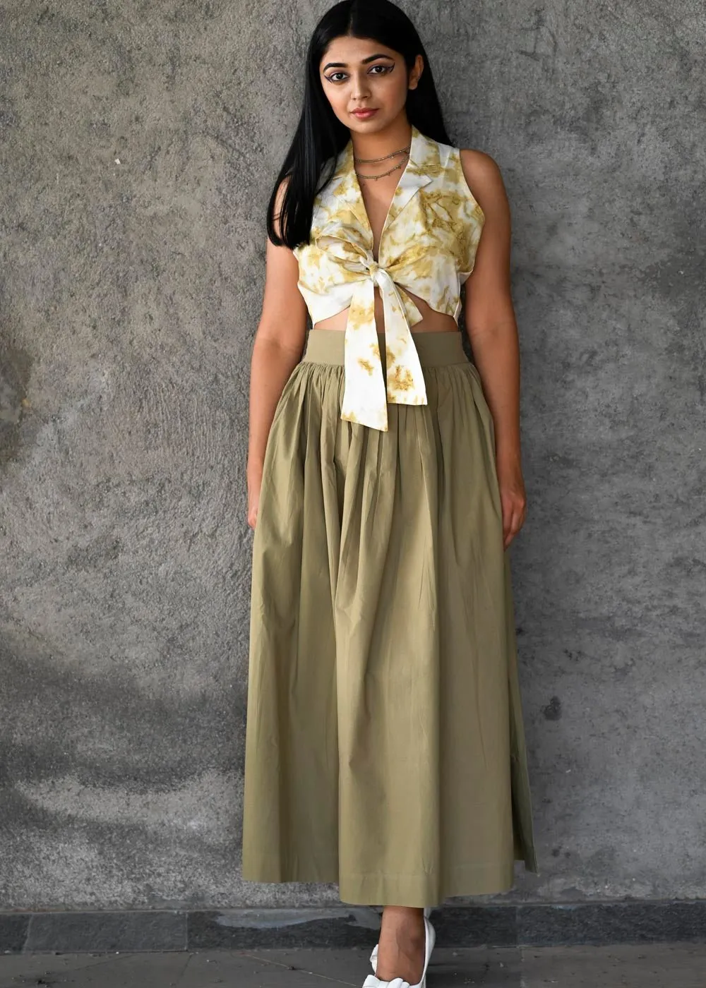 Aurora - Ankle length Flared Skirt