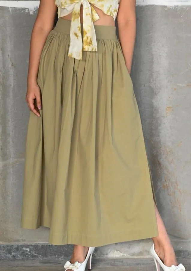 Aurora - Ankle length Flared Skirt