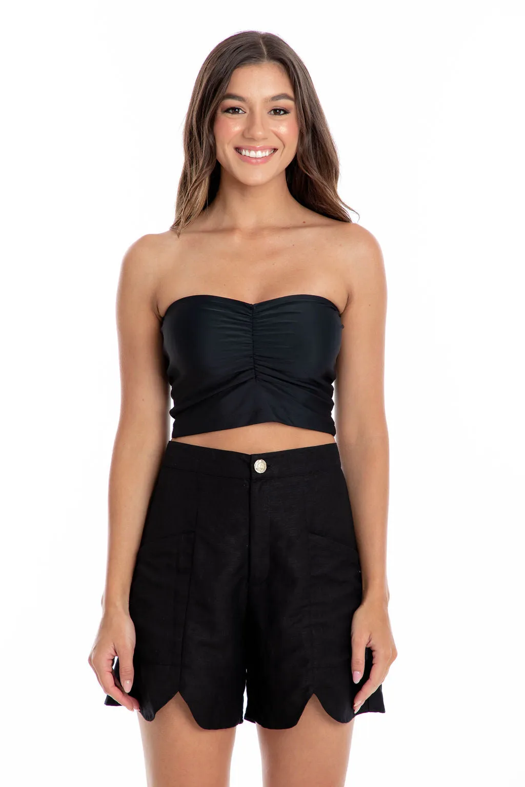 B021 Basic Bandeau Top - Black