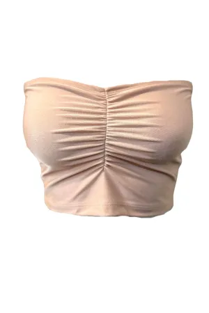 B021 Basic Bandeau Top - Champagne