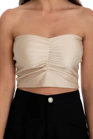 B021 Basic Bandeau Top - Nude