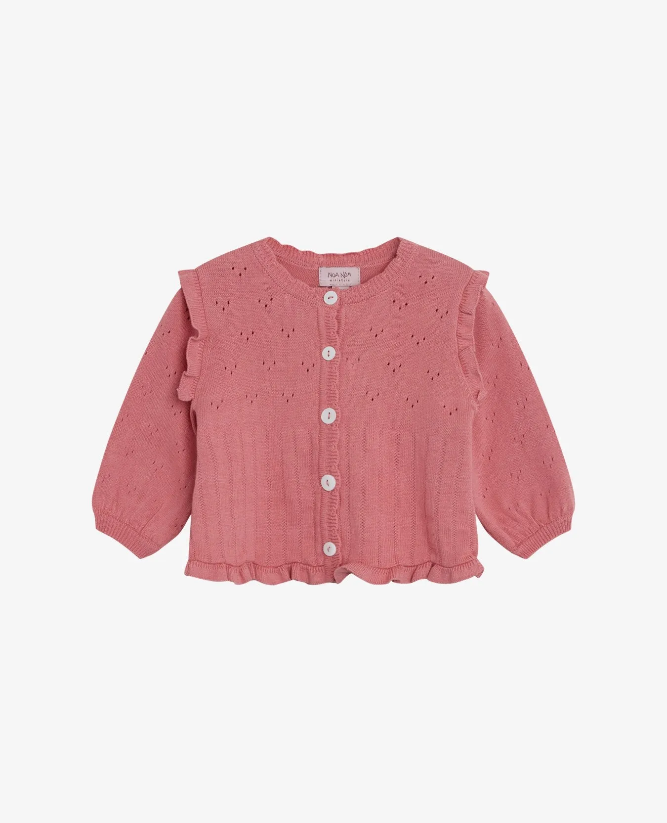 BABY 12GG ORGANIC COTTON CARDIGAN
