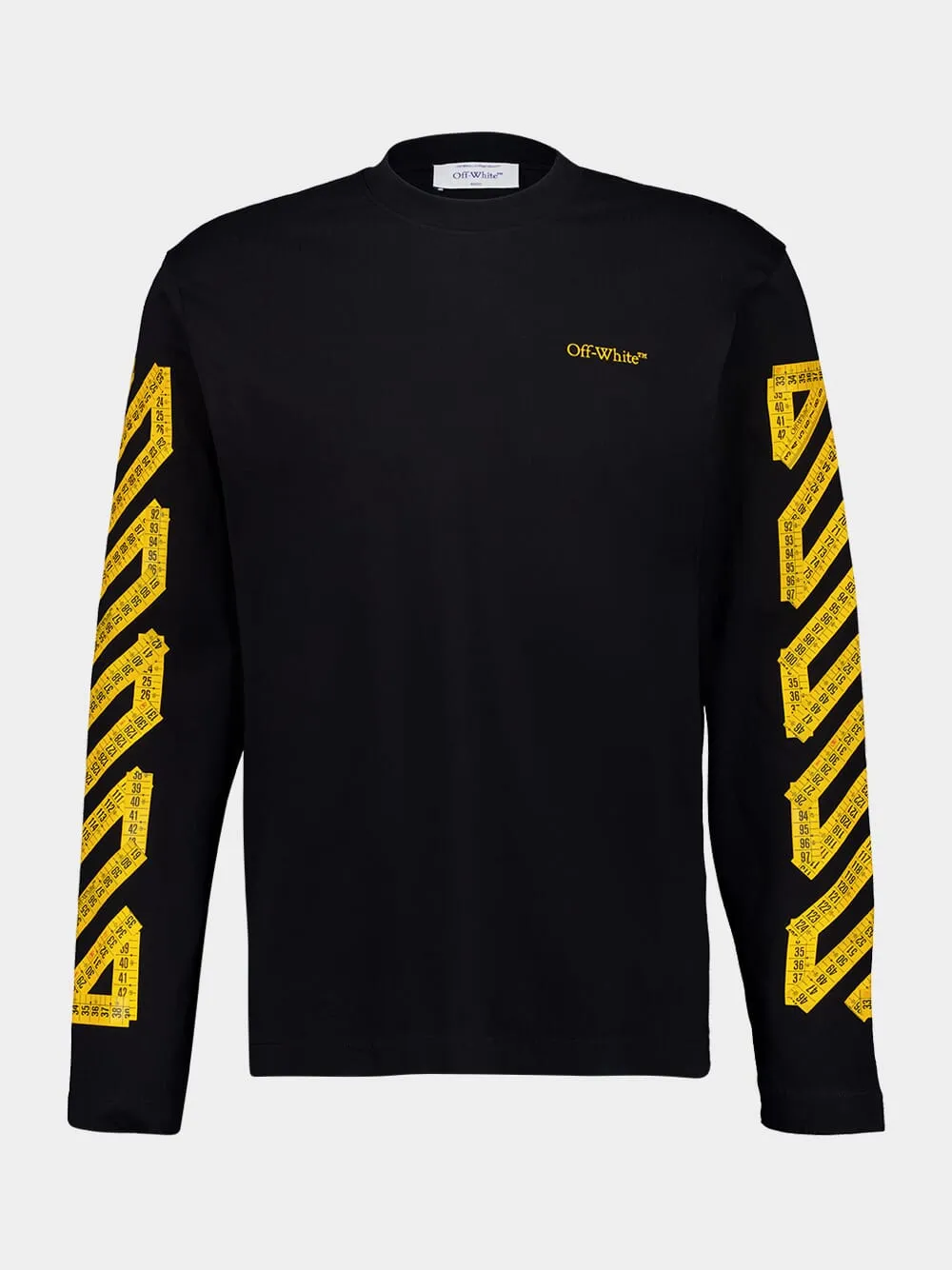 Black and Citrus Long-Sleeve Tape Arrow T-Shirt