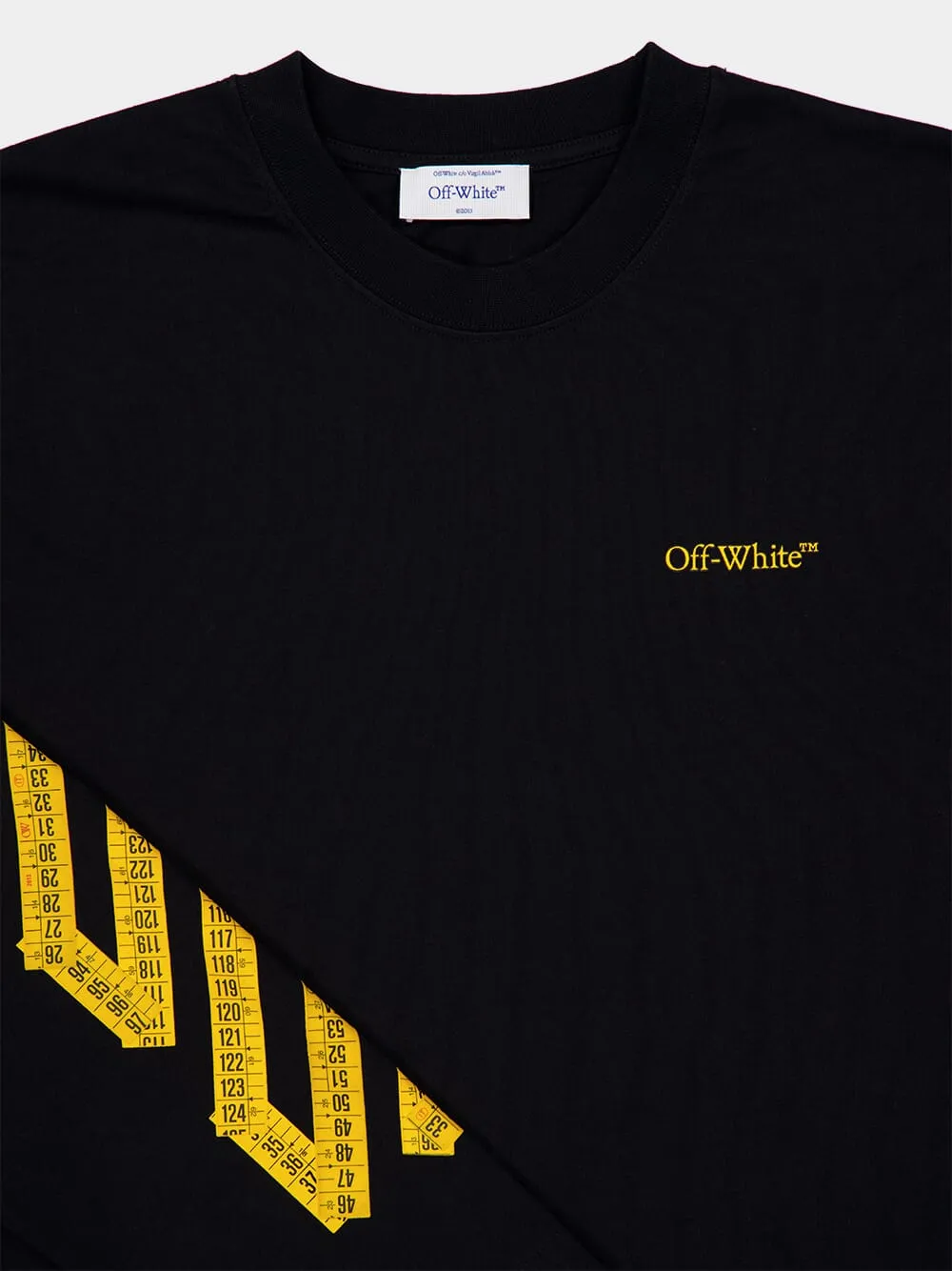 Black and Citrus Long-Sleeve Tape Arrow T-Shirt