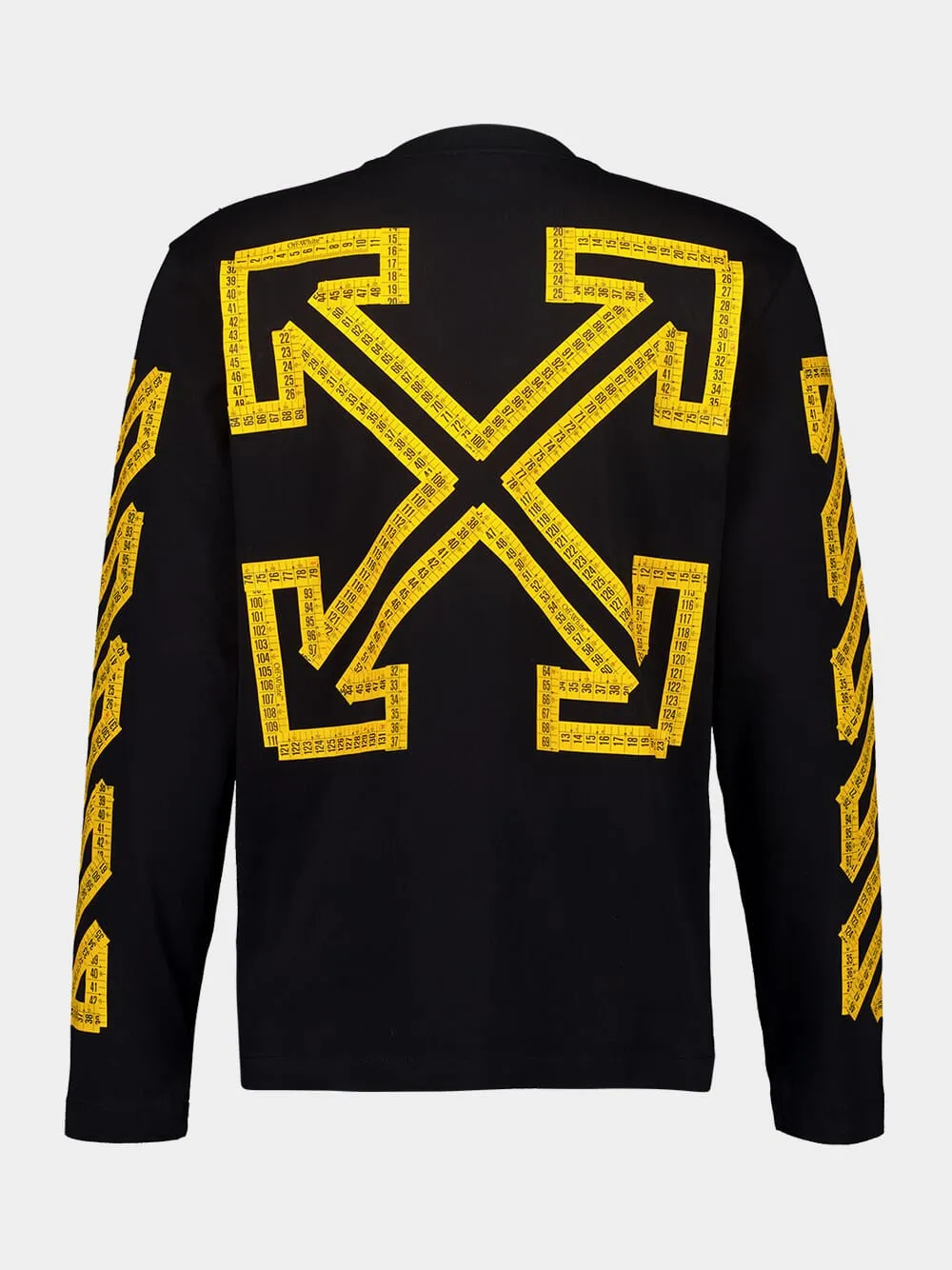 Black and Citrus Long-Sleeve Tape Arrow T-Shirt