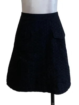 Black Floral Skirt