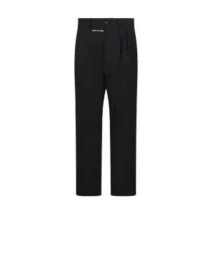 Black Trousers Whit White Logo