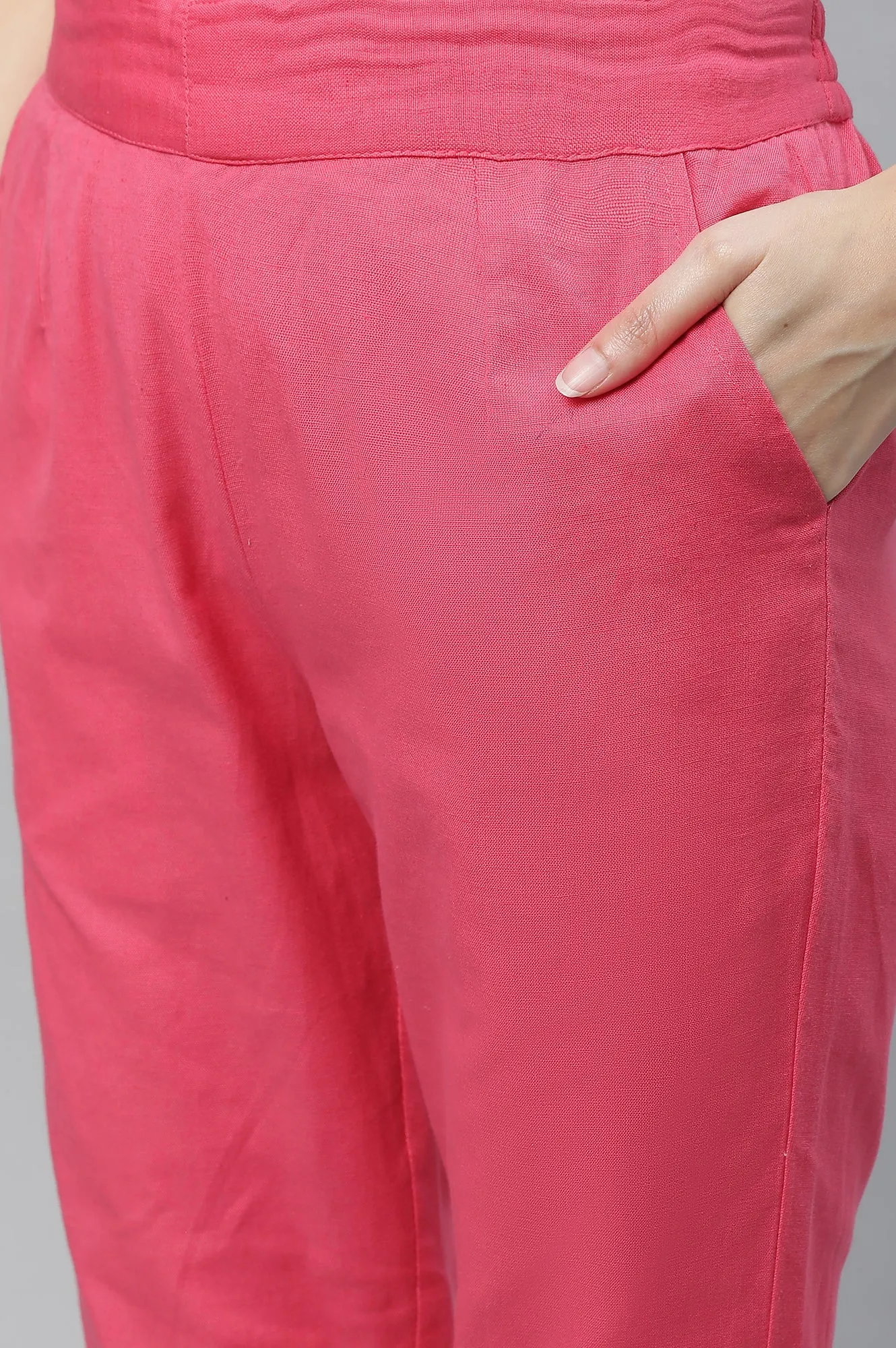 Blue Casual Kurta, Pants & Dupatta Set
