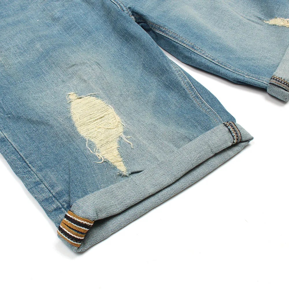 Blue Denim S Ripped Shorts
