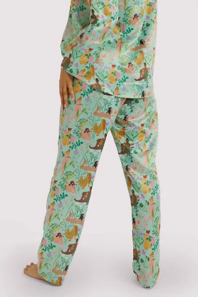Bodil Jane Recycled Nudes & Flowers Trousers -