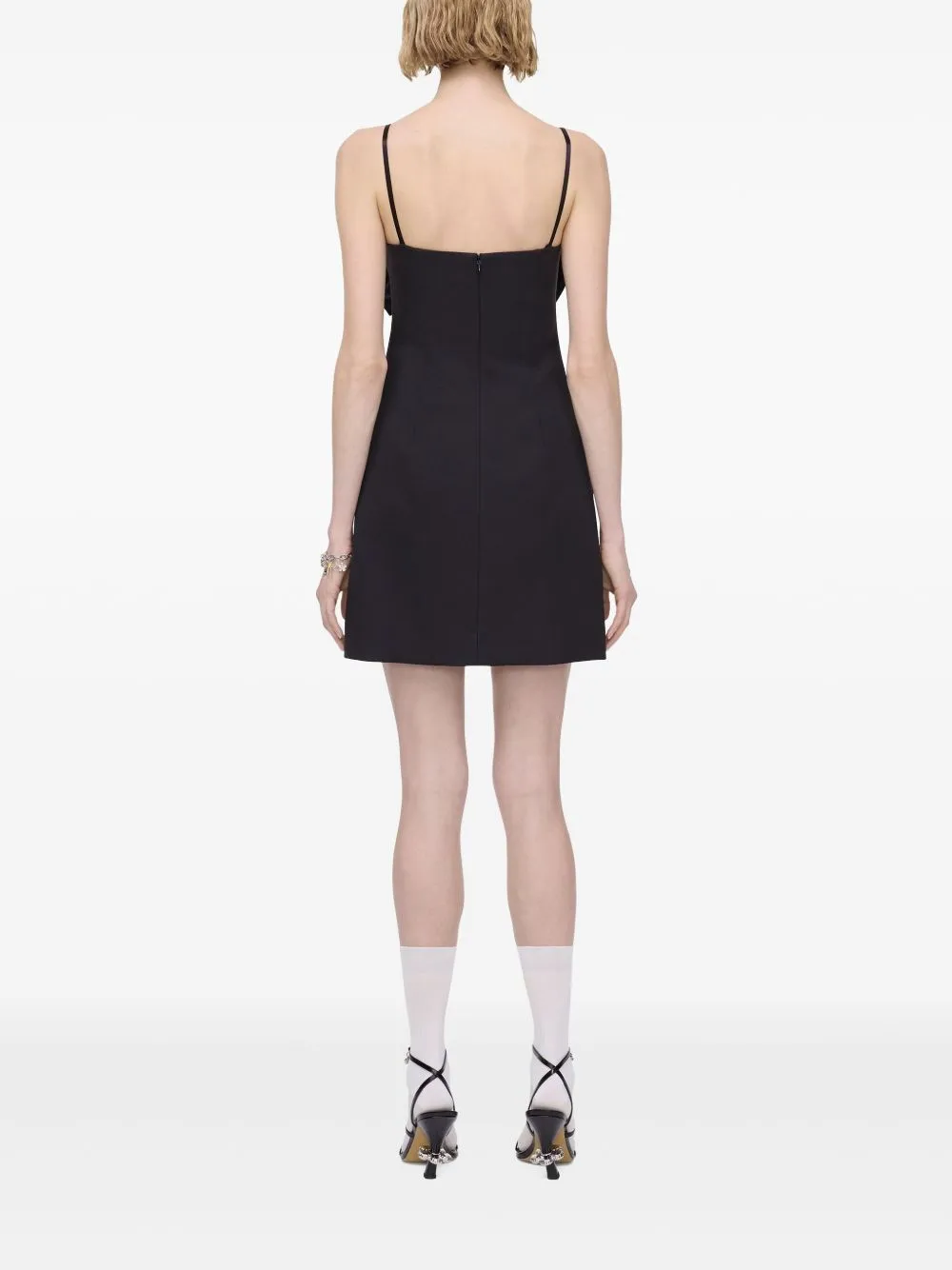 Bow detail mini dress