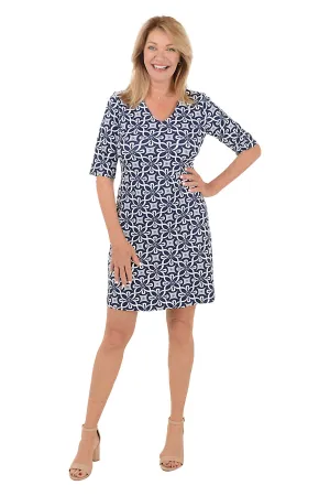Braided Flowers V-Neck UPF50  Dress