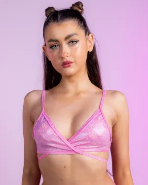 Bubblegum Pink Wrap Bikini