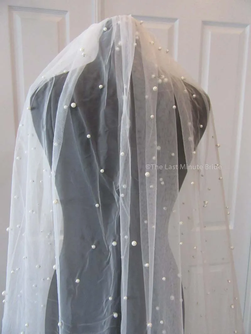 Cathedral Length Veil Style: Perfect with Pearls
