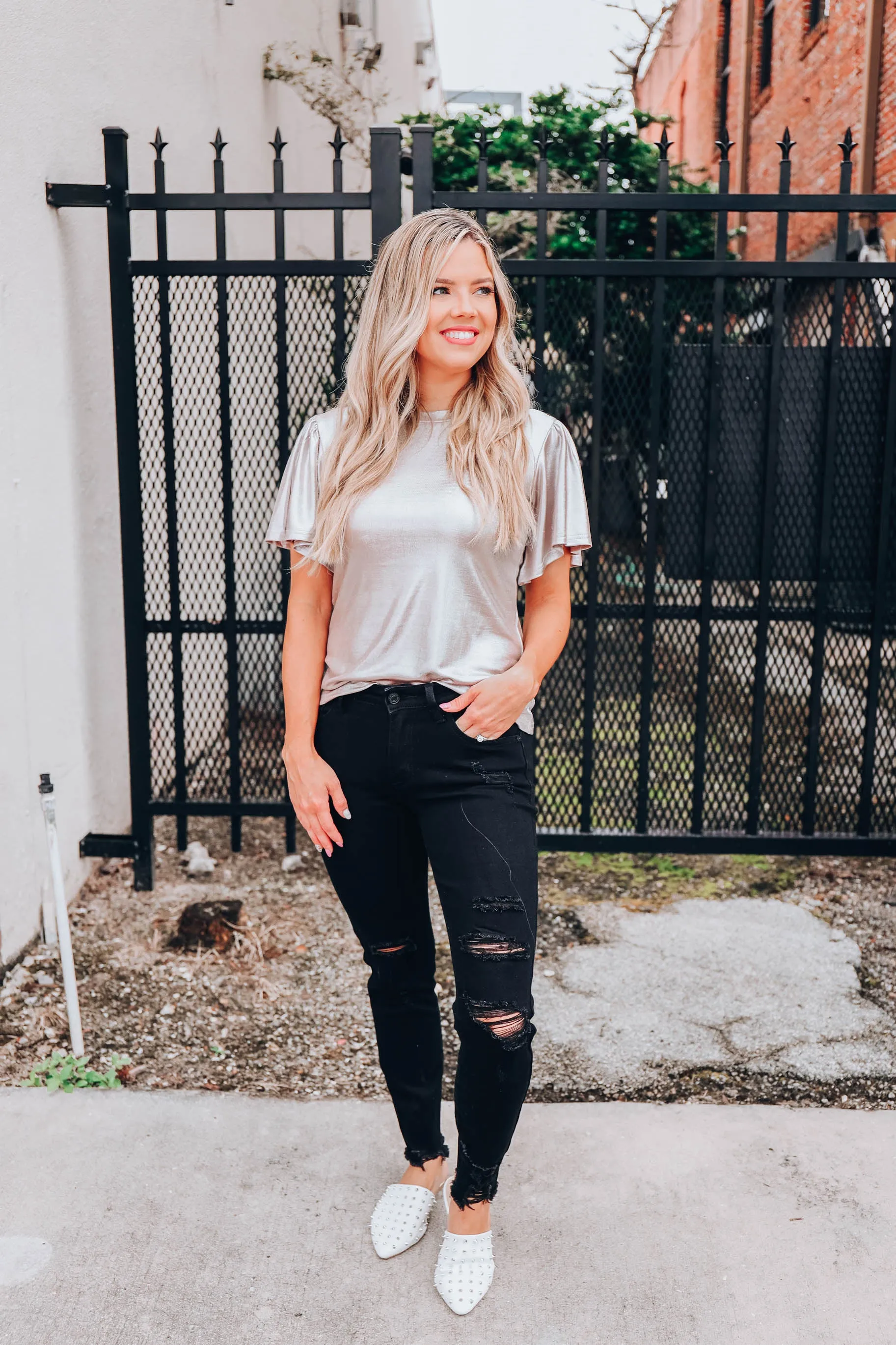 Celestial Occasion Top - Silver