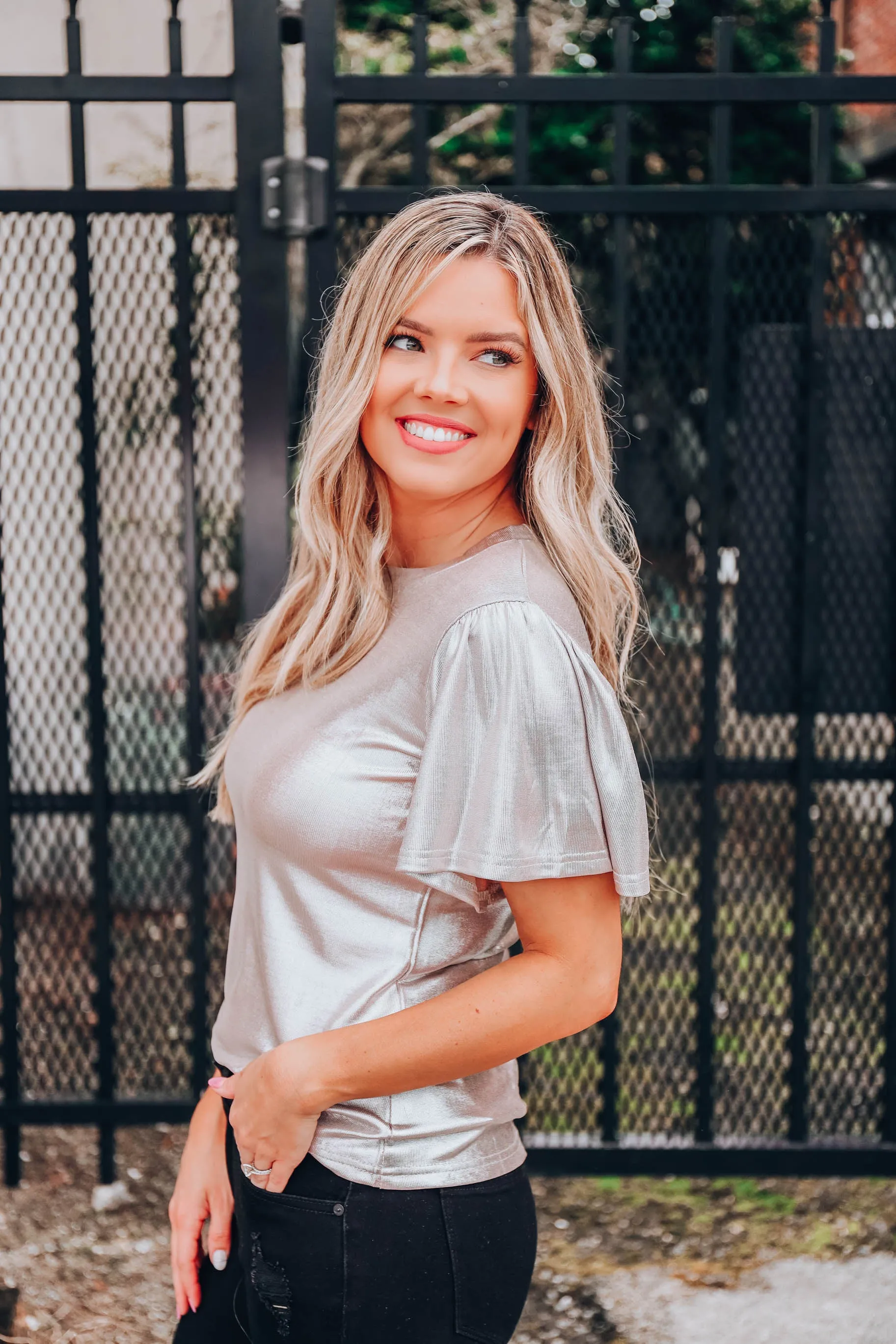 Celestial Occasion Top - Silver