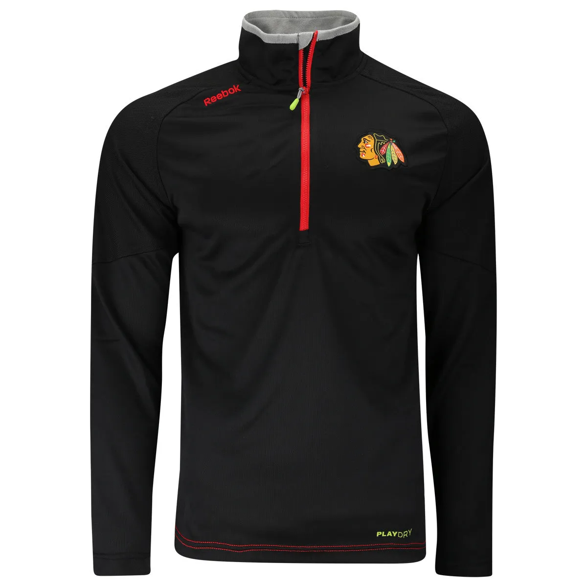 Chicago Blackhawks Reebok 2015 Center Ice Baselayer 1/4 Zip Playdry Pullover