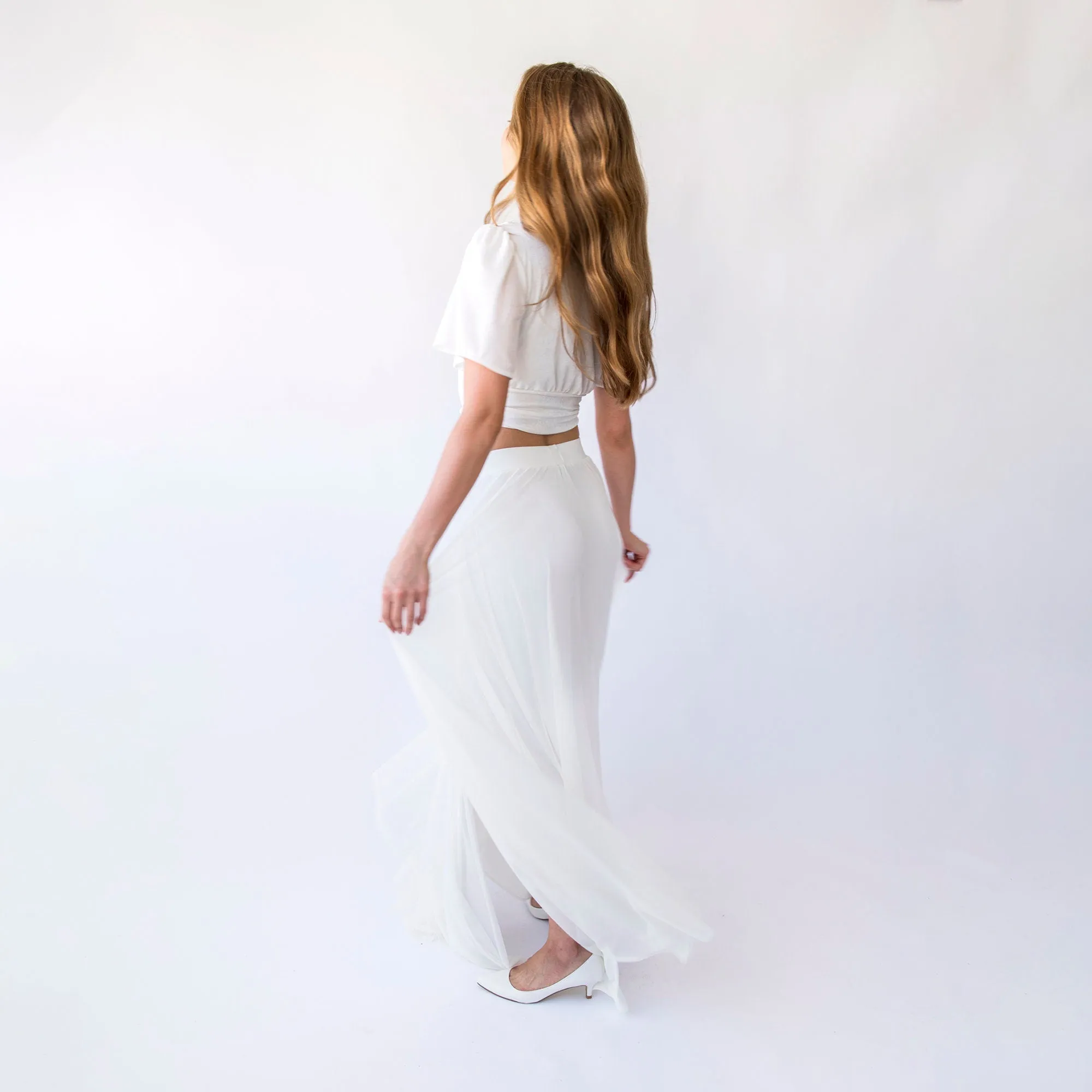 Chiffon Maxi Skirt #3046