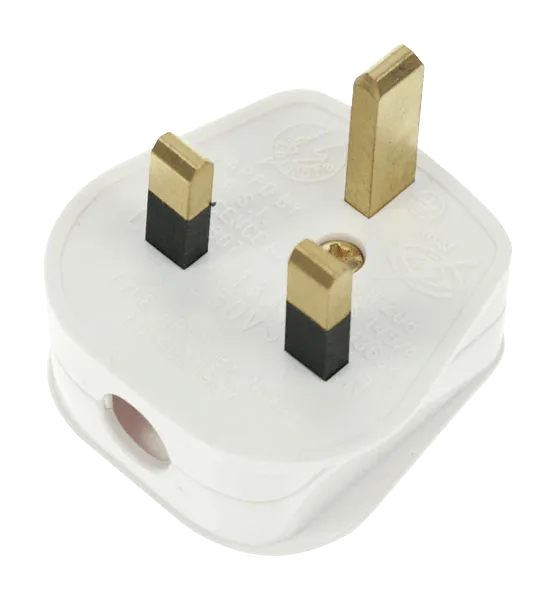 Click PA302 13A Resilient Plug Top (3A Fused) Fast Grip White