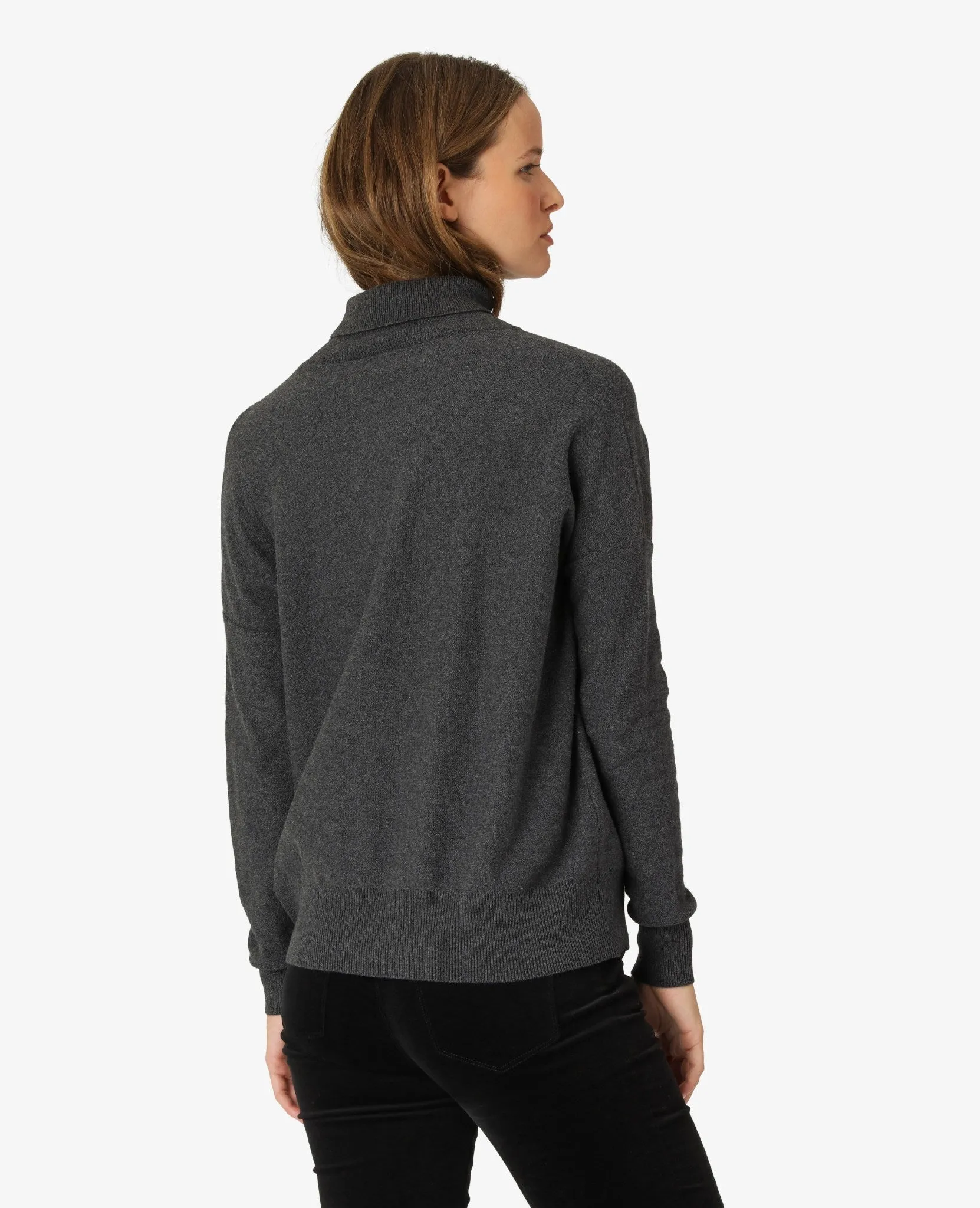 COTTON CASHMERE KNIT PULLOVER