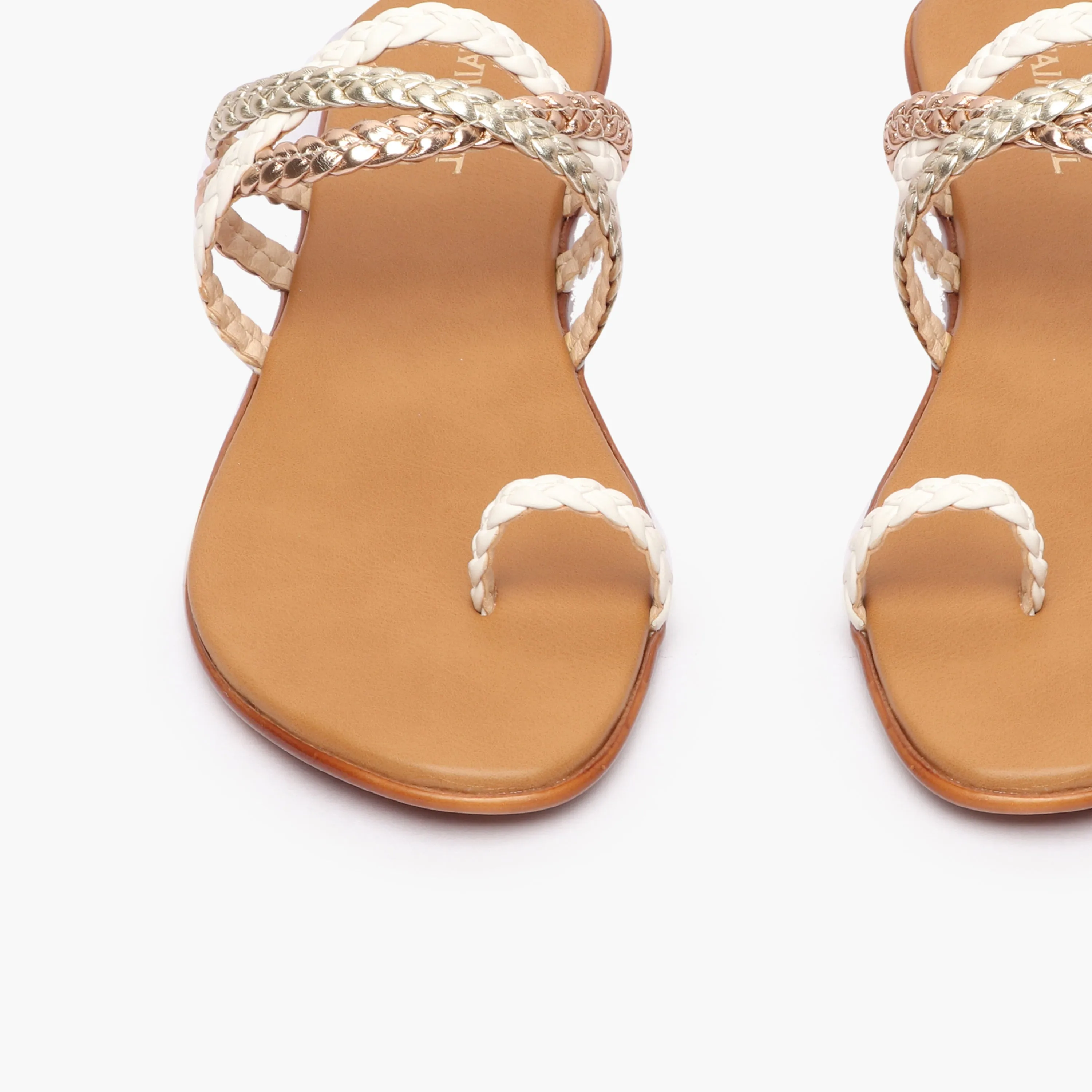 Criss Cross Braided Flats