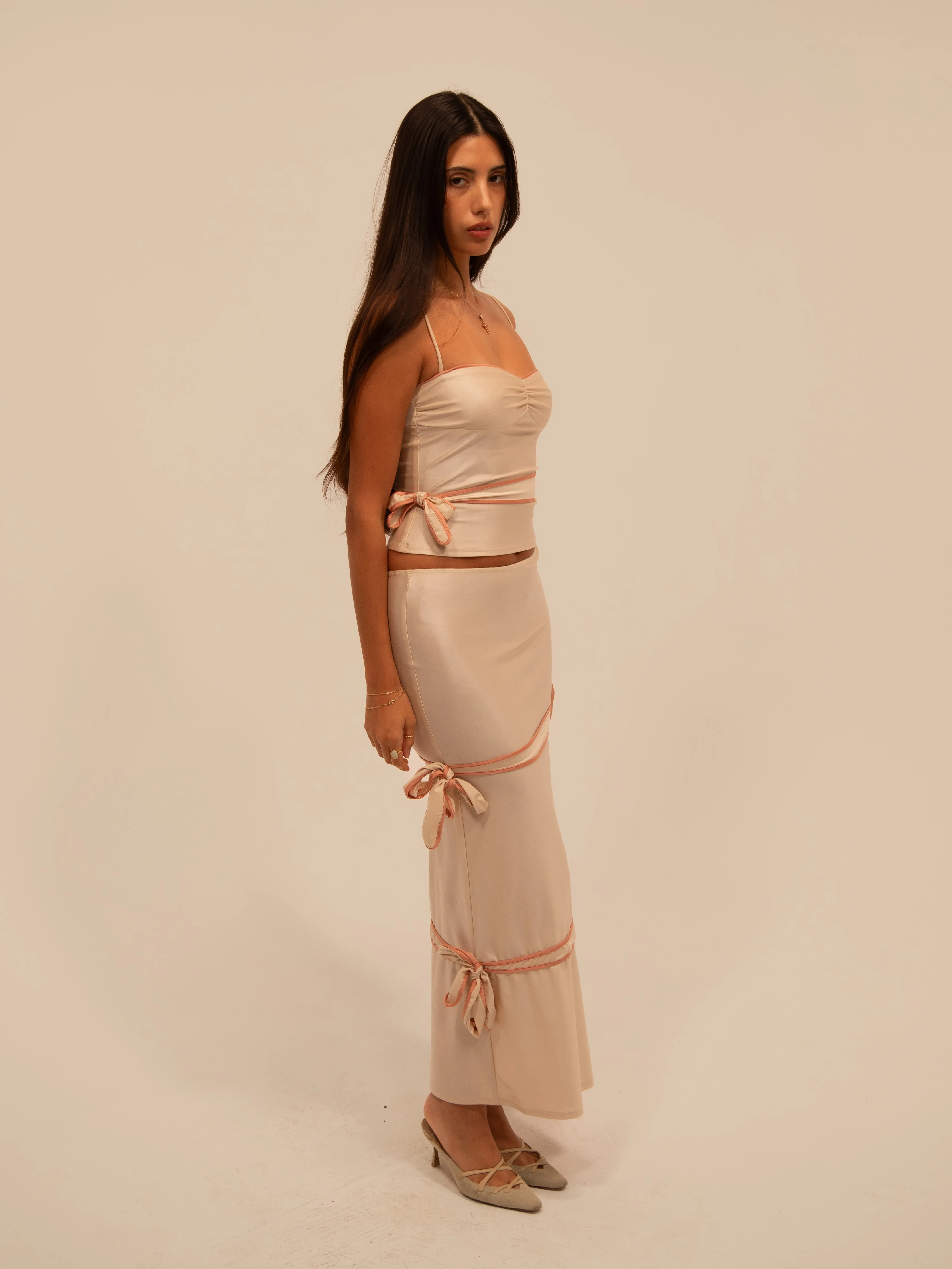 CUPCAKE SKIRT IN METALLIC