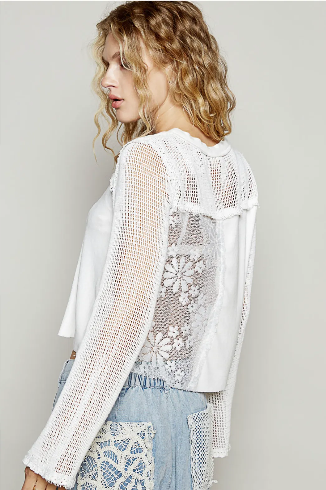 Dakota Crochet Top - Off White
