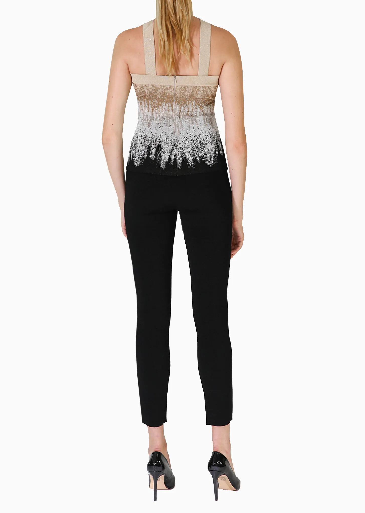Emmy – Metallic Ombré Halter Top