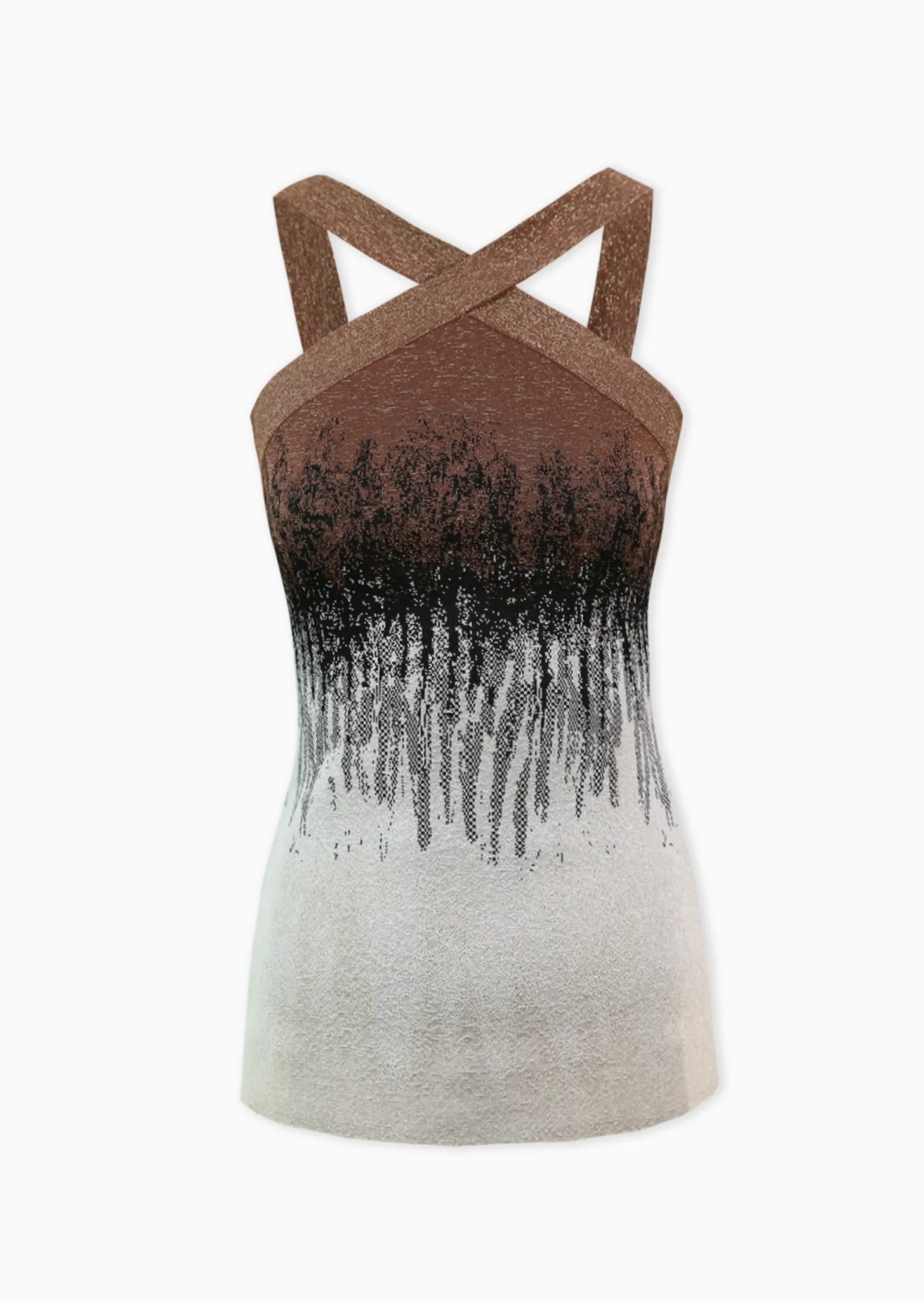 Emmy – Metallic Ombré Halter Top