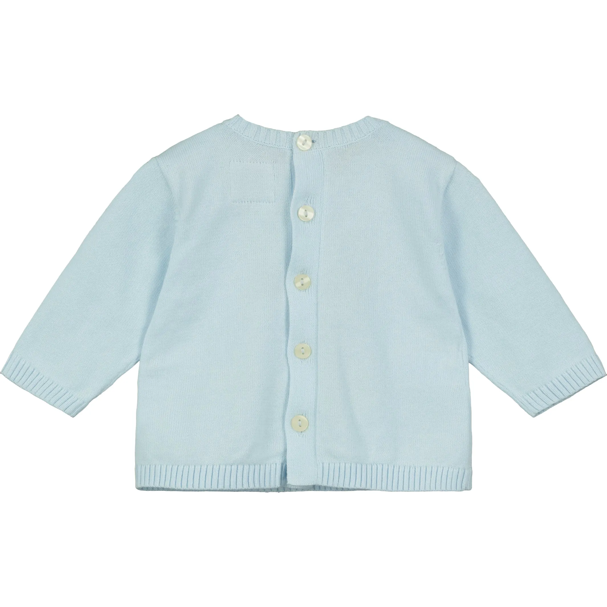 Enzo Blue Knit Teddy Trouser Set with Hat