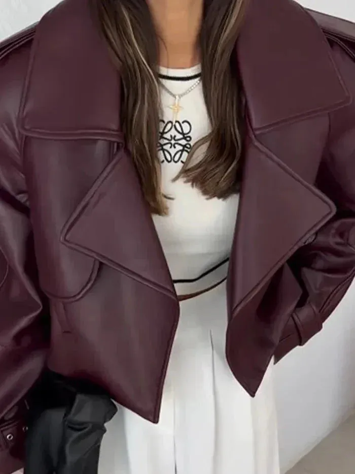 Erin – Cropped Zip-Up Jacket – Chic & Versatile