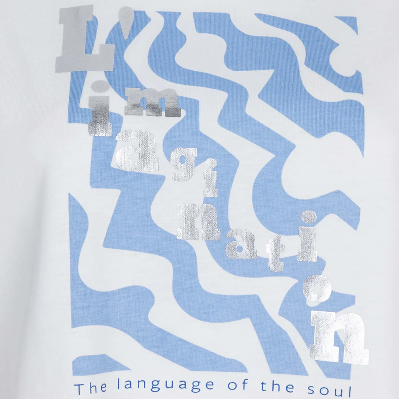 Esqualo 'Imagination' Foil Print T-Shirt