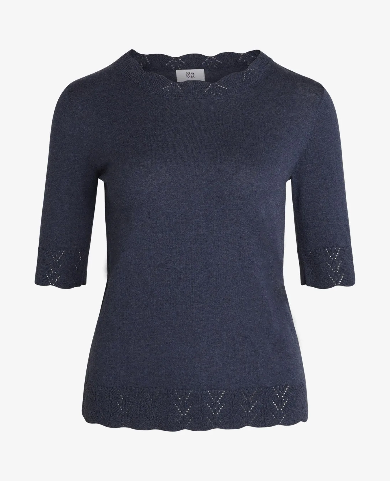 ESSENTIAL COTTON MELANGE PULLOVER