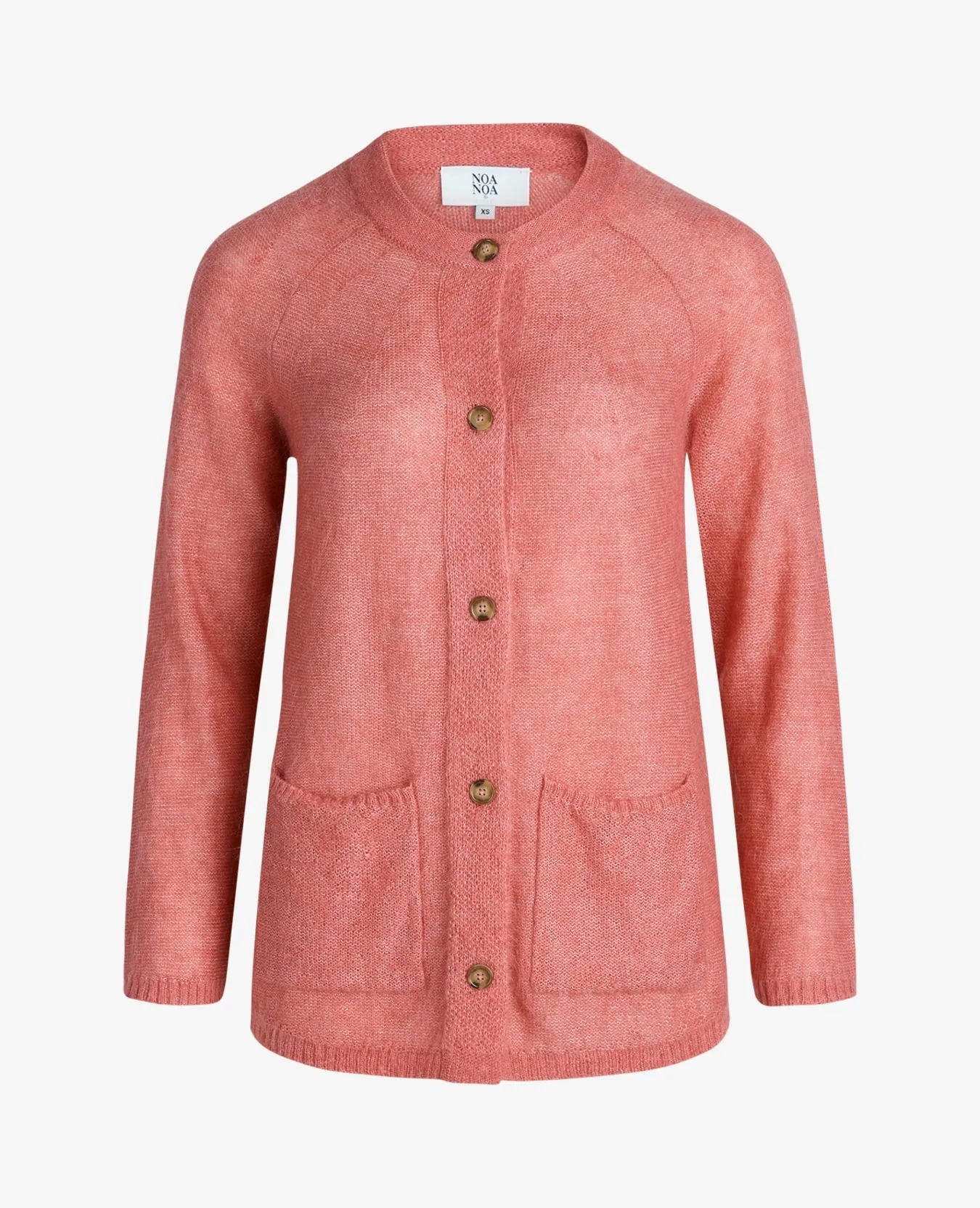 ESSENTIAL MELANGE MOHAIR CARDIGAN
