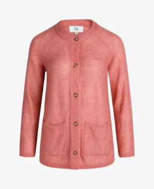 ESSENTIAL MELANGE MOHAIR CARDIGAN