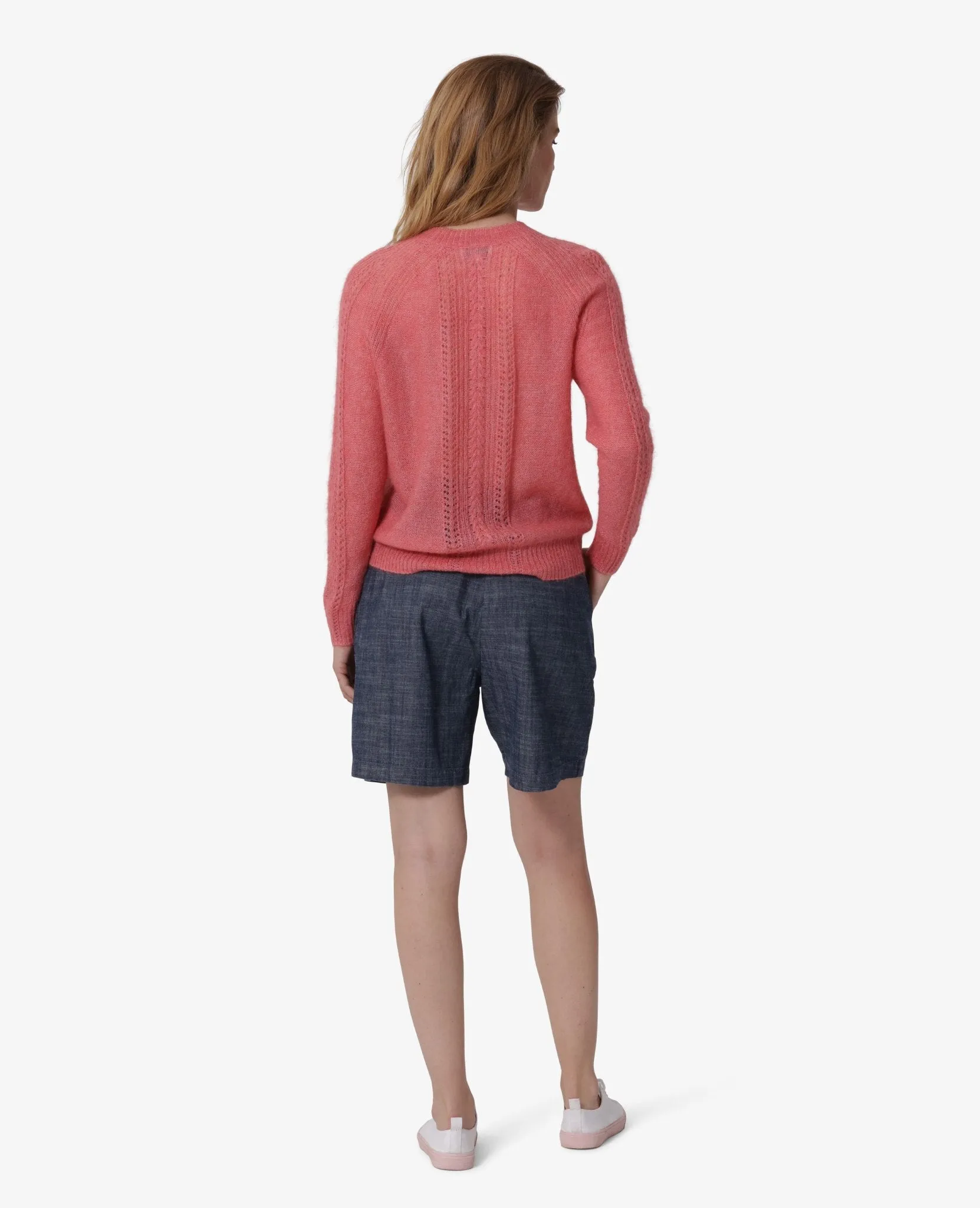ESSENTIAL MELANGE MOHAIR PULLOVER