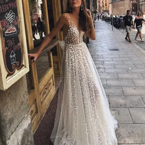 Explosive Sexy V-neck Perspective Dress