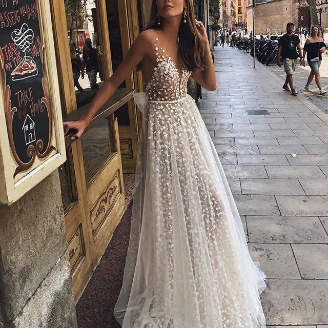 Explosive Sexy V-neck Perspective Dress