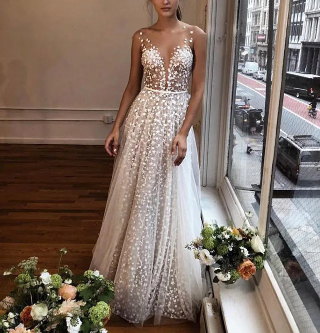 Explosive Sexy V-neck Perspective Dress