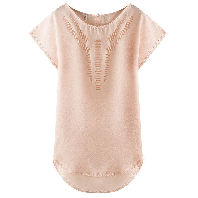 Fashion Design Vintage Hollow Out Chiffon Blouse Shirt Women Tops Sweet Cute Plus Size Women Clothing