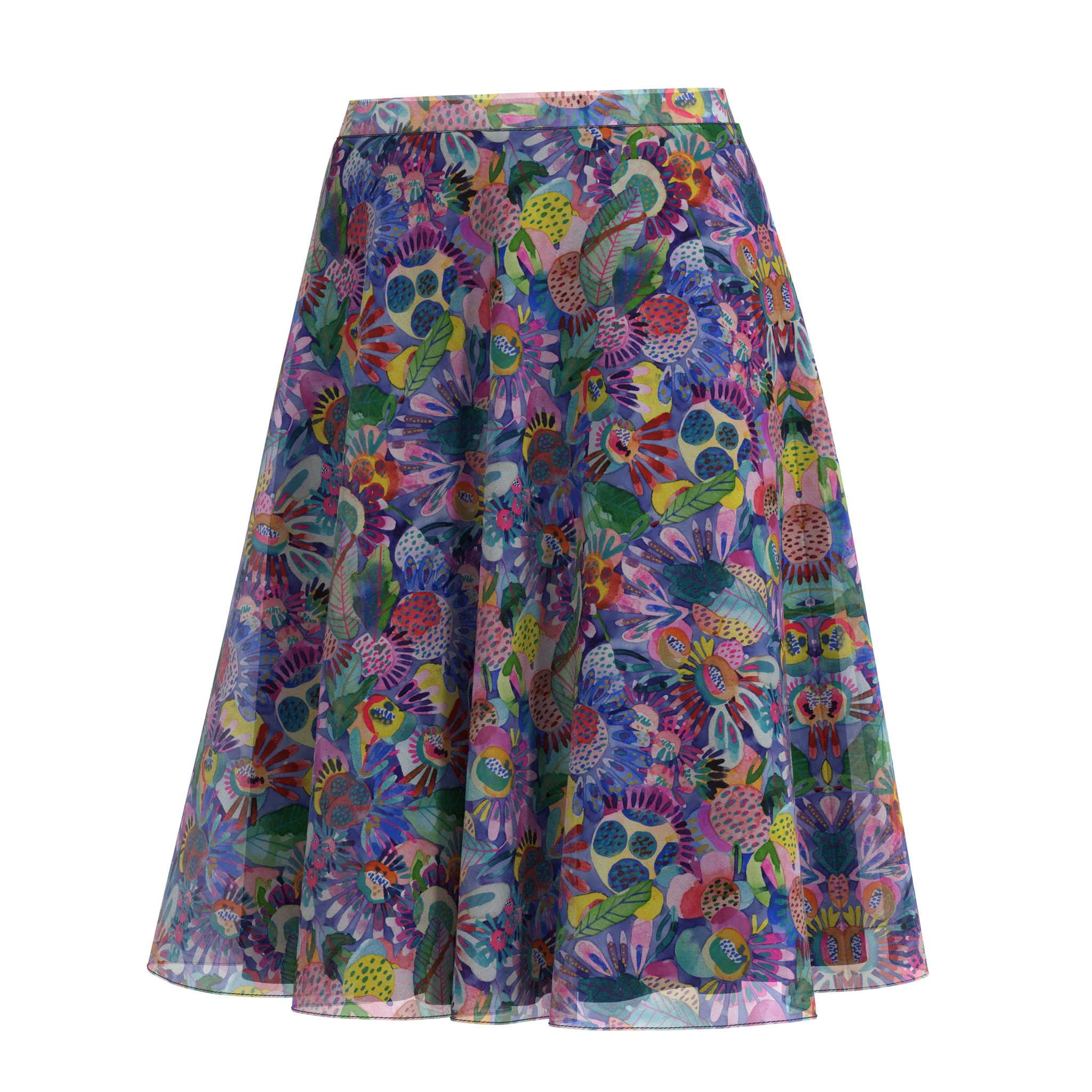 Flare Folk Skirt