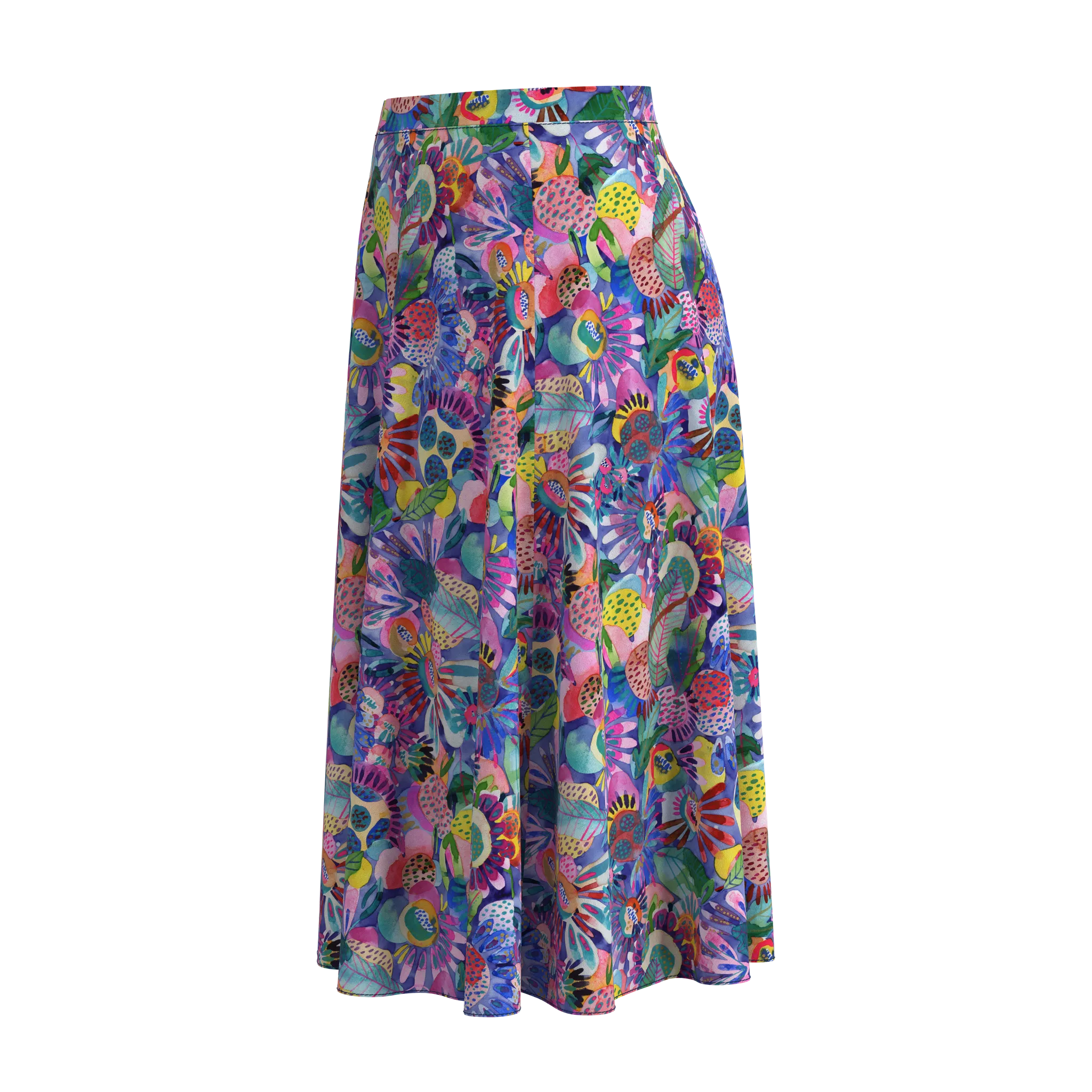 Flare Folk Skirt