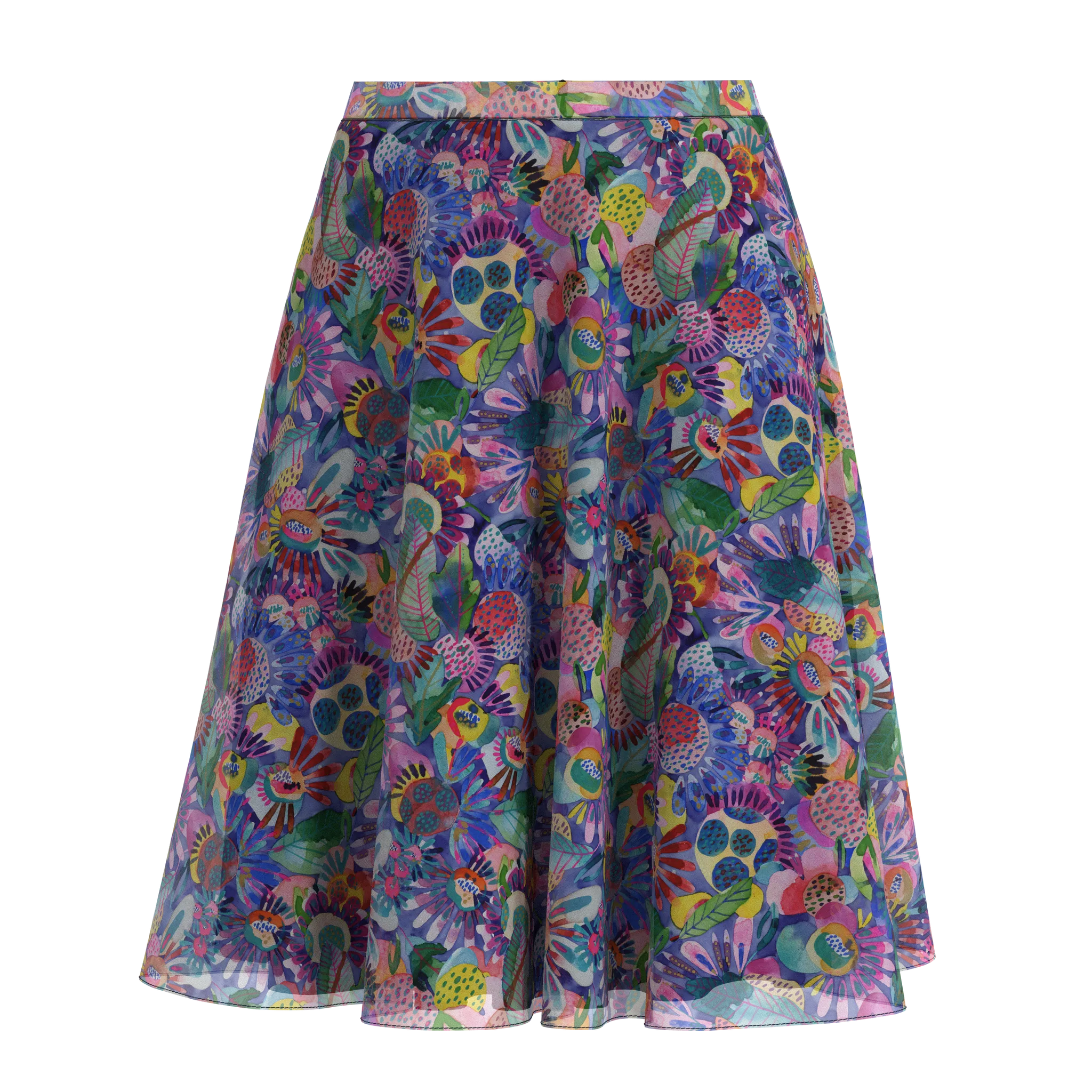Flare Folk Skirt