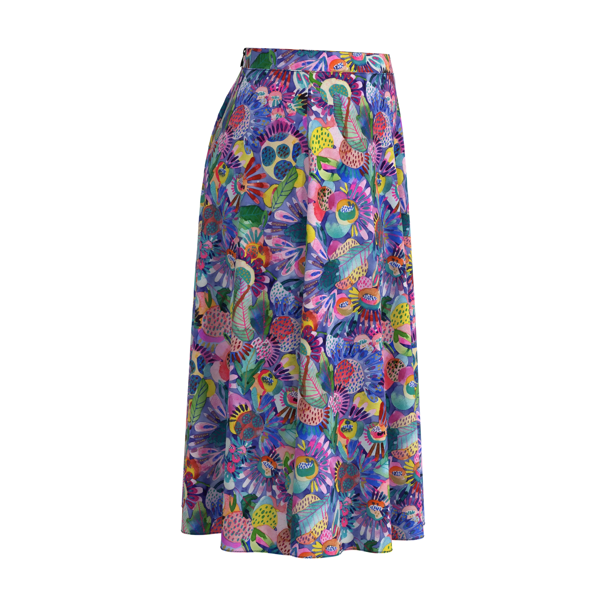 Flare Folk Skirt